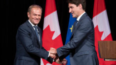 CETA Tusk et Trudeau