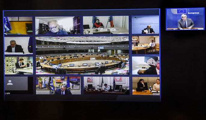 Vidéoconférence eurogroupe