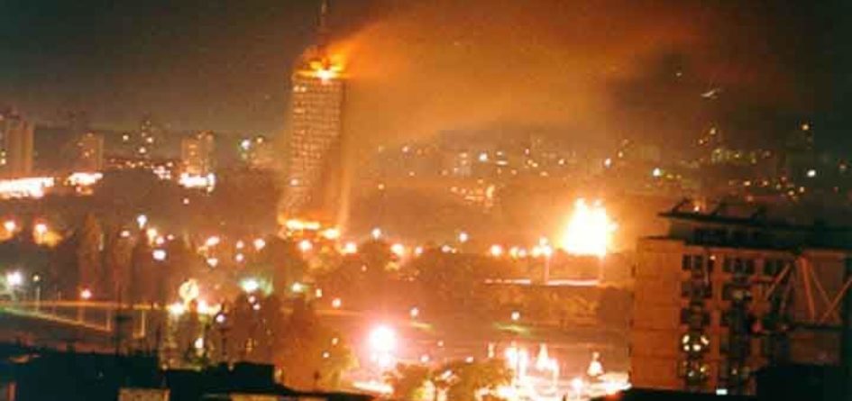 Belgrade bombardée