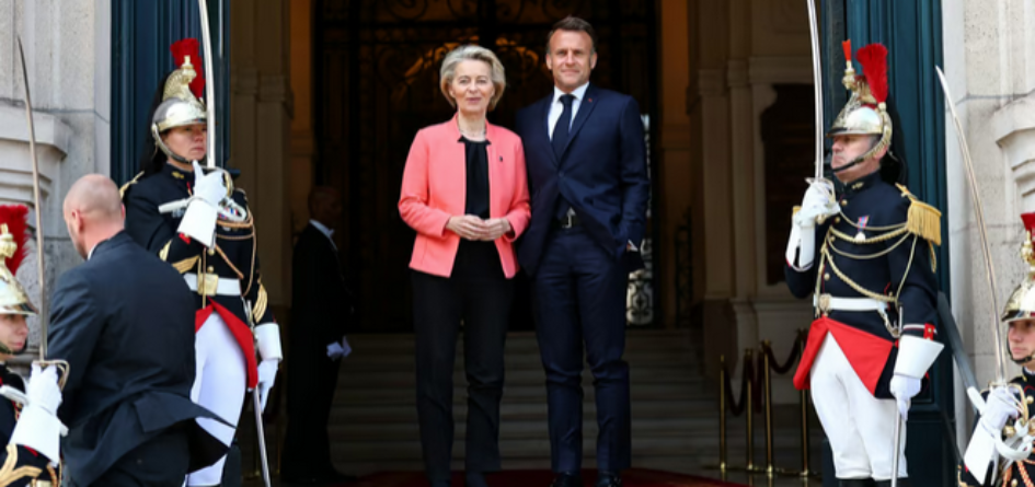 leyen macron