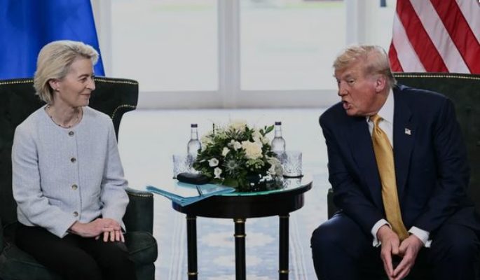 Von der Leyen et Trump