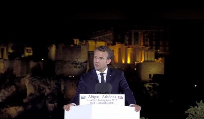 Macron Athènes