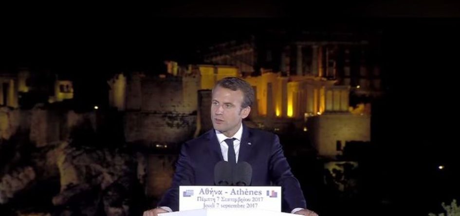 Macron Athènes