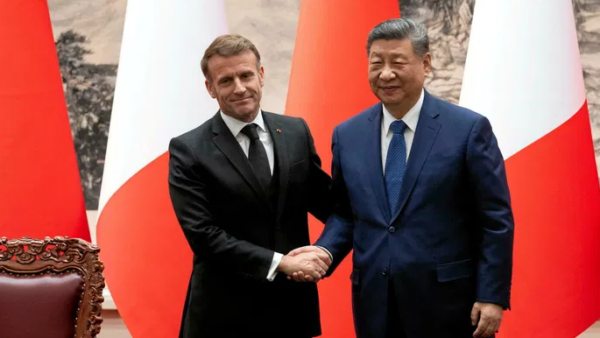 Emmanuel Macron et Xi Jiping