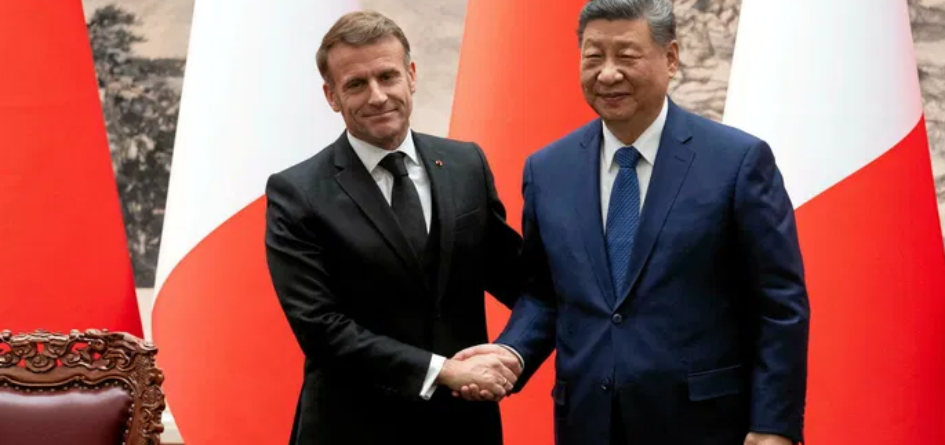 Emmanuel Macron et Xi Jiping