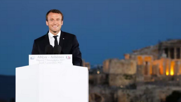 Macron à Athènes