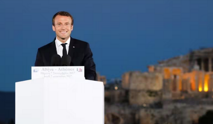 Macron à Athènes